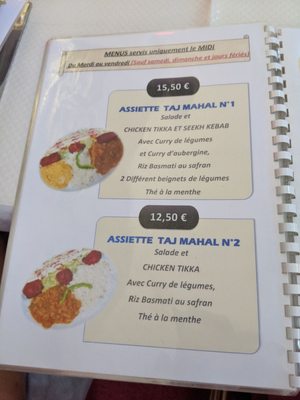 Menu photo 8 Le Taj Mahal Besancon, 25