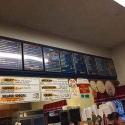 Ludlow Village Pizza - Menu, no large pizza available.