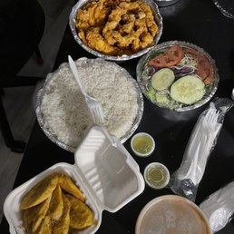 a variety of food items