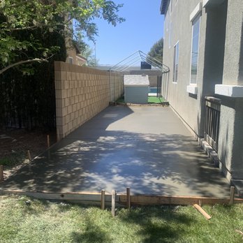Advantage Landscapes - New concrete replacing the old mulch and dirt! - Landscaping Near Me Advantage Landscapes - New concrete replacing the old mulch and dirt! - Landscaping Near Me