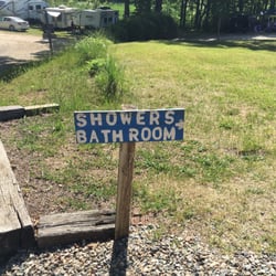 Irish Hills Kampground - The cute bathroom signs