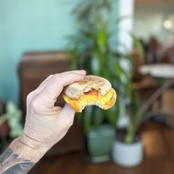 Rosetta Roasting - Their homemade bacon, egg and cheese sandwich. ZERO flavor.