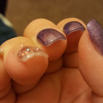 Pamper Nails & Spa - Uneven filed nail, (ring finger). - Nail Salons Near Me - Pomona, California Pamper Nails & Spa - Uneven filed nail, (ring finger). - Nail Salons Near Me - Pomona, California