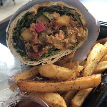Eagle Rock Kabob - Frankie's Fix with chicken and beef - Salad Near Me - Eagle Rock, California