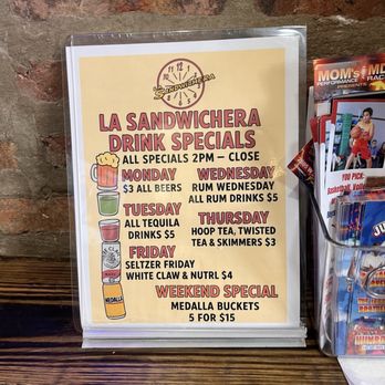 La Sandwichera - Drink Specials - Sandwiches Near Me - Chicago, Illinois