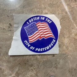 Churchland Middle School - Voter registration sticker!!...