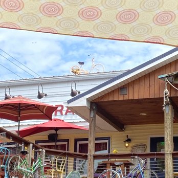 Buddy Lou's Eats Drinks & Antiques - Bike decor - New American Near Me - Hancock, Maryland
