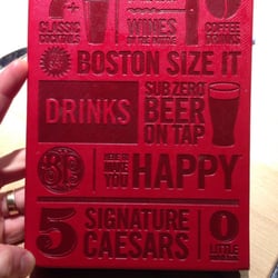 Boston Pizza - Drink menu