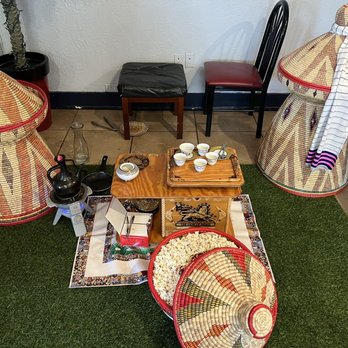 The Nile Vegan - Coffee area + Ethiopian decor.... Coffee originated in Ethiopia - Ethiopian Near Me - Columbus, Ohio The Nile Vegan - Coffee area + Ethiopian decor.... Coffee originated in Ethiopia - Ethiopian Near Me - Columbus, Ohio