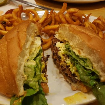 Flipside - Hangover burger with curly fries....solid B! - Burgers Near Me - Oakland, California Flipside - Hangover burger with curly fries....solid B! - Burgers Near Me - Oakland, California