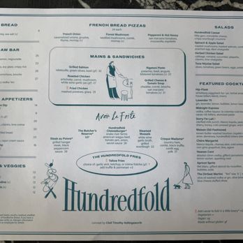 Hundredfold - Menu - Brasseries Near Me - Elmont, New York Hundredfold - Menu - Brasseries Near Me - Elmont, New York
