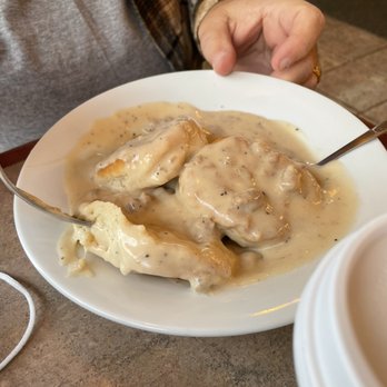 River City Cafe - Biscuits and gravy, full portion. - Cafes Near Me - Fairbanks, Alaska