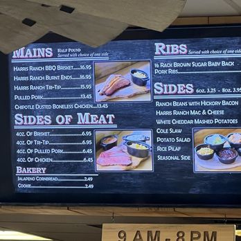 Harris BBQ - Menu photo from 4/2/24 - Barbeque Near Me - Coalinga, California Harris BBQ - Menu photo from 4/2/24 - Barbeque Near Me - Coalinga, California