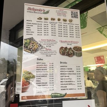 Jalapenos 808 - menu - Mexican Near Me - Kailua, Hawaii