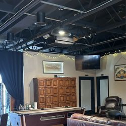 Pool table and lockers