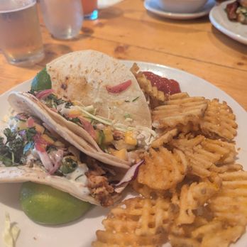 Brix Grill - Blackened Mahi Tacos - Desserts Near Me - Roseburg, Oregon