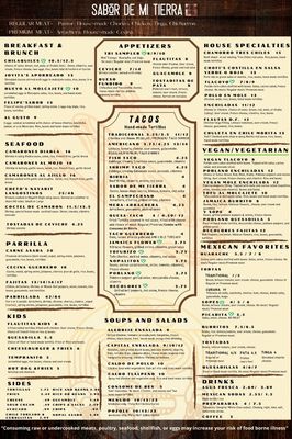 Menu photo 8 Sabor de Mi Tierra Mexican Grill Stone Park, IL Menu photo 8 Sabor de Mi Tierra Mexican Grill Stone Park, IL