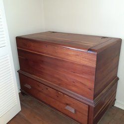Anita's Antiques & Estate Sales - Large Cedar Trunk