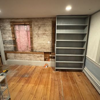 CGR Construction - Starting our Ogunquit, Maine Built-in Shelves - Roofing Near Me