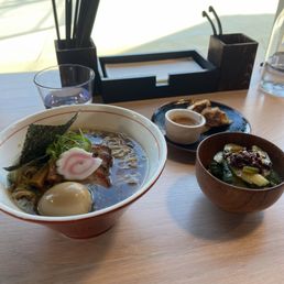 Shoyu Ramen and spicy cucumbers Shoyu Ramen and spicy cucumbers