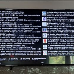 Southern Pines Growler Company - Beers on tap