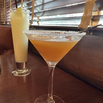 Pappadeaux Seafood Kitchen - Peach sidecar and frozen patron margarita - Cajun/Creole Near Me - Houston, Texas Pappadeaux Seafood Kitchen - Peach sidecar and frozen patron margarita - Cajun/Creole Near Me - Houston, Texas