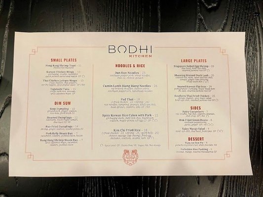 Menu photo 7 Bodhi Kitchen Rehoboth Beach, DE