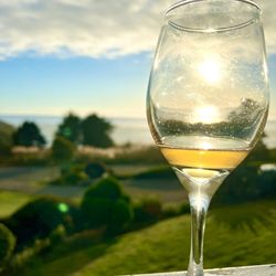 Little River Inn - Patio view from rm 105.  Wine, ocean views, and sunsets go hand in hand. #kokoapproved #poursipsavor