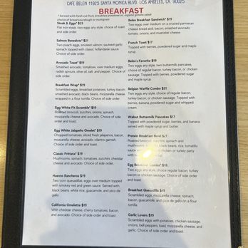Cafe Belen - Menu 6/21/26 - Breakfast & Brunch Near Me - Los Angeles, California Cafe Belen - Menu 6/21/26 - Breakfast & Brunch Near Me - Los Angeles, California
