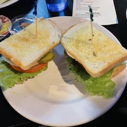 Blue Moo Bacon Burger on sourdough