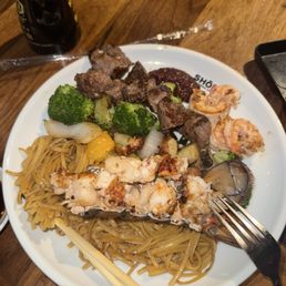 Lobster tail, Shrimp, Filet Lobster tail, Shrimp, Filet