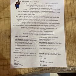 Beaver's Teeth - Menu