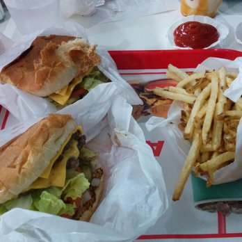 P. Terry's Burger Stand - Two double cheeseburgers and fries - Burgers Near Me - Austin, Texas