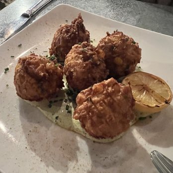 Fleetwood's on Front St - Crab & Corn Fritters - New American Near Me - Lahaina, Hawaii