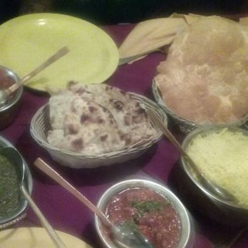 Aroma Bar & Grill - The spread. Lamb vindaloo. Palak paneer, chicken shahjahan, basmati rice, nan and poori. - Indian Near Me - Great Barrington, Massachusetts Aroma Bar & Grill - The spread. Lamb vindaloo. Palak paneer, chicken shahjahan, basmati rice, nan and poori. - Indian Near Me - Great Barrington, Massachusetts