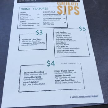 Sampan - Wednesday happy hour menu - Asian Fusion Near Me - Philadelphia, Pennsylvania