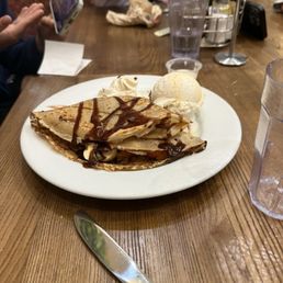 Strawberry banana crepe
