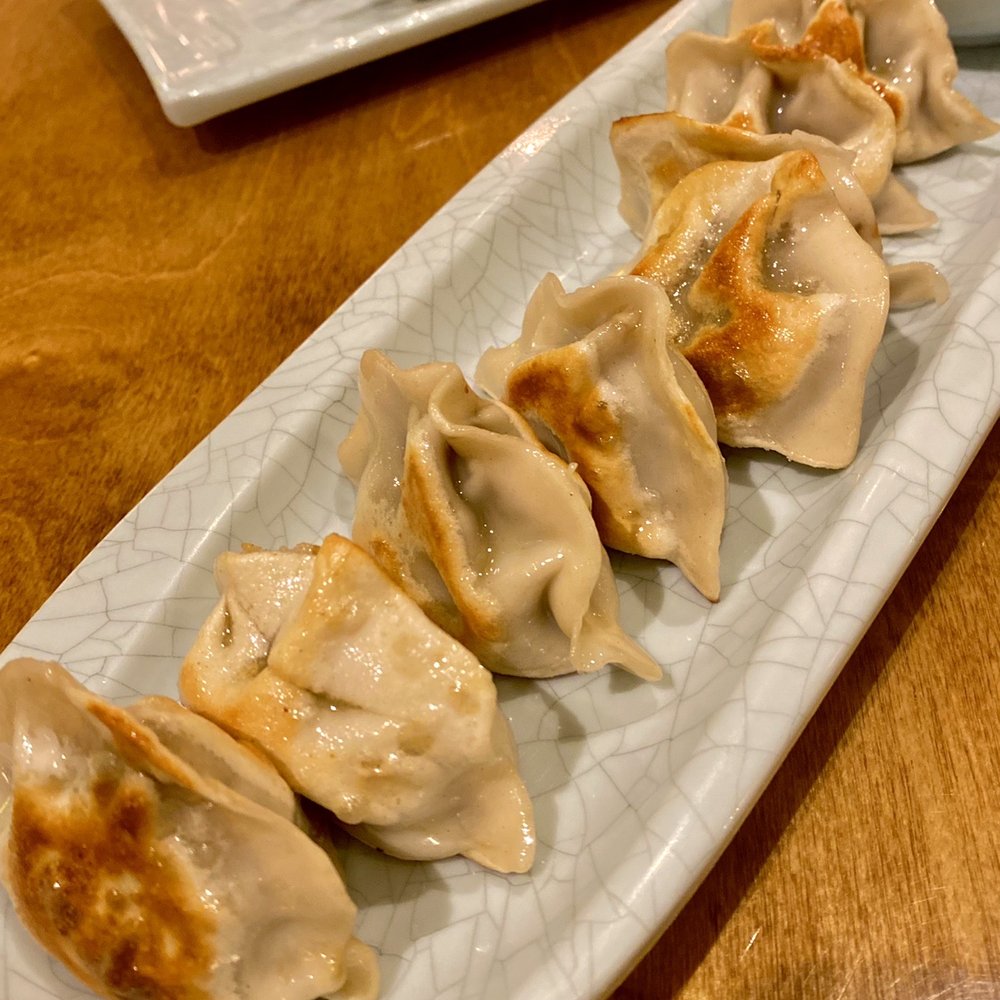 Hello Dumpling - Chicken with Mushroom Dumplings pan fried - Noodles Near Me - Dallas, Texas Hello Dumpling - Chicken with Mushroom Dumplings pan fried - Noodles Near Me - Dallas, Texas