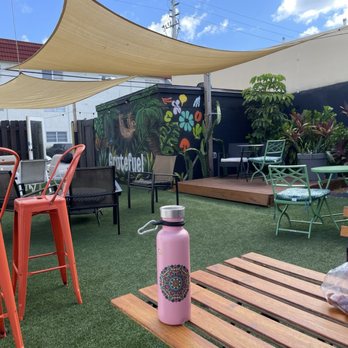Gratefuel Cafe - Back patio - Yoga Near Me - Fort Lauderdale, Florida