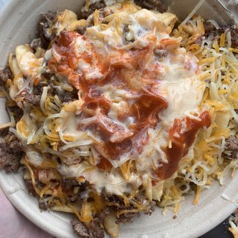 Mirin Fusion Kitchen - Cheesy Beef Fries - Asian Fusion Near Me - Augusta, Georgia Mirin Fusion Kitchen - Cheesy Beef Fries - Asian Fusion Near Me - Augusta, Georgia