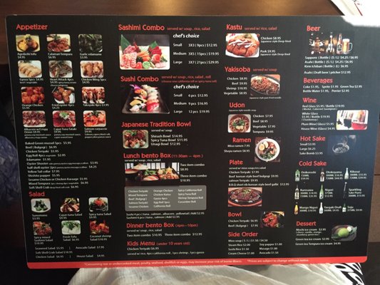 Menu photo 6 Sushi Yoko Gardena, CA