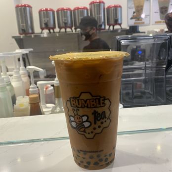 Bumble Tea - Classic Thai Tea with almond milk - Coffee & Tea Near Me - Raleigh, North Carolina