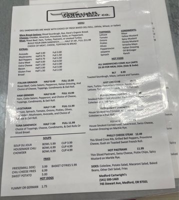 Menu photo 6 Cartwright's market Medford, OR Menu photo 6 Cartwright's market Medford, OR
