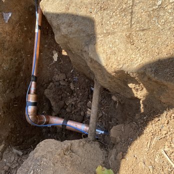 TrenchFree - were supposed to sweep main water line, instead got elbows and -5 PSI pressure at house - Plumbing Near Me - San Jose, California TrenchFree - were supposed to sweep main water line, instead got elbows and -5 PSI pressure at house - Plumbing Near Me - San Jose, California