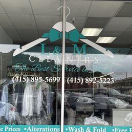 Exterior outside entrance of L & M Cleaners - L & M Cleaners storefront in Novato CA -- offering dry cleaning, wash & fold, leather care & - Novato, California Exterior outside entrance of L & M Cleaners - L & M Cleaners storefront in Novato CA -- offering dry cleaning, wash & fold, leather care & - Novato, California