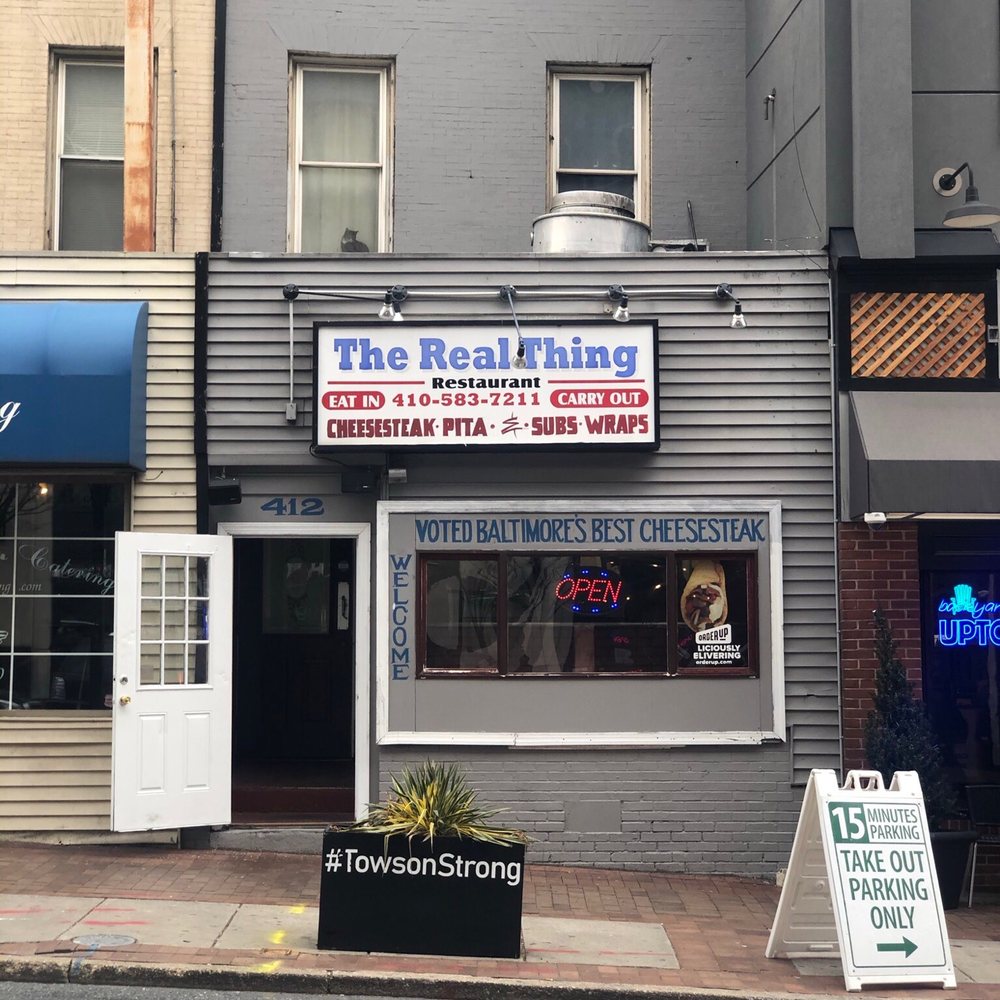 The Real Thing - Sandwiches Near Me - Towson, Maryland