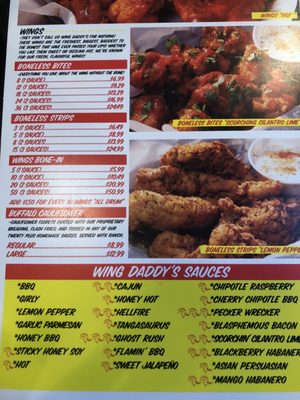 Menu photo 3 Wing Daddy’s Sauce House Lubbock, TX Menu photo 3 Wing Daddy’s Sauce House Lubbock, TX