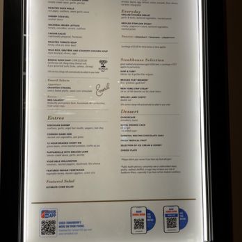 Carnival Jubilee - Main Dining Room menu (changes every day) - Hotels & Travel Near Me - Galveston, Texas
