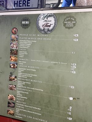Menu photo 2 Aztec food Bishop, CA