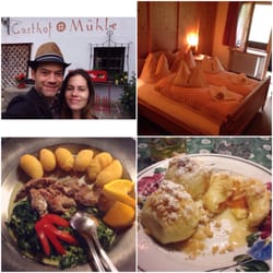 Gasthof Pension zur Mühle - The owner cooks everything herself using many ingredients from her own farm and the local area.